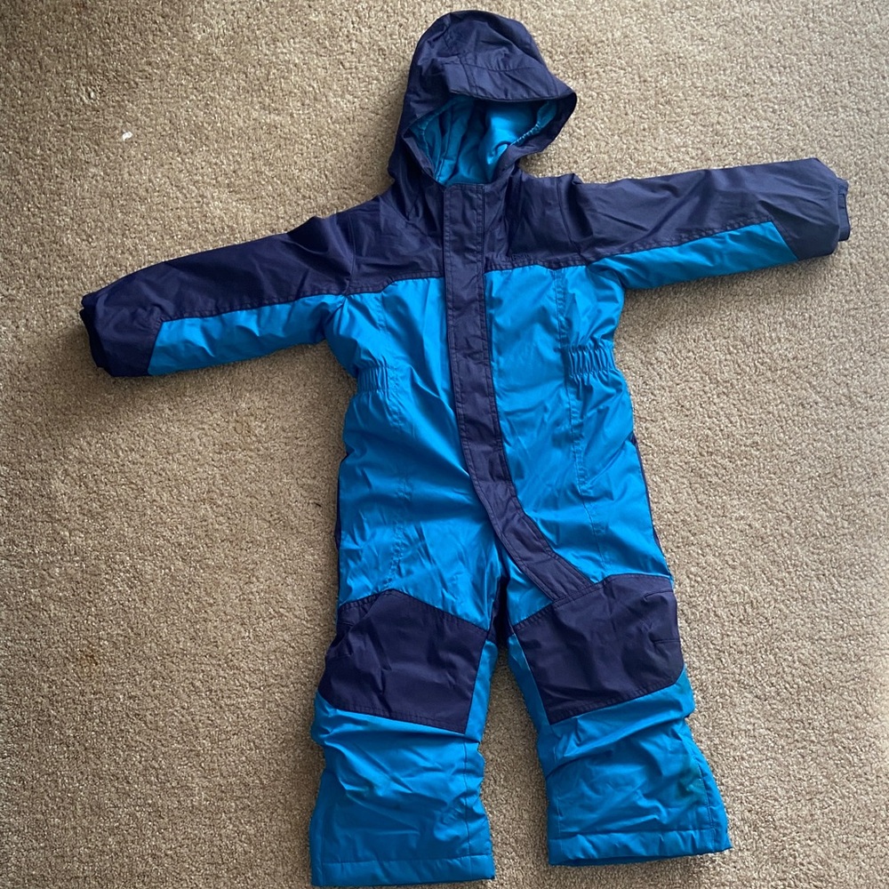 L.L. Bean Kids Blue and Navy Puffer Jacket